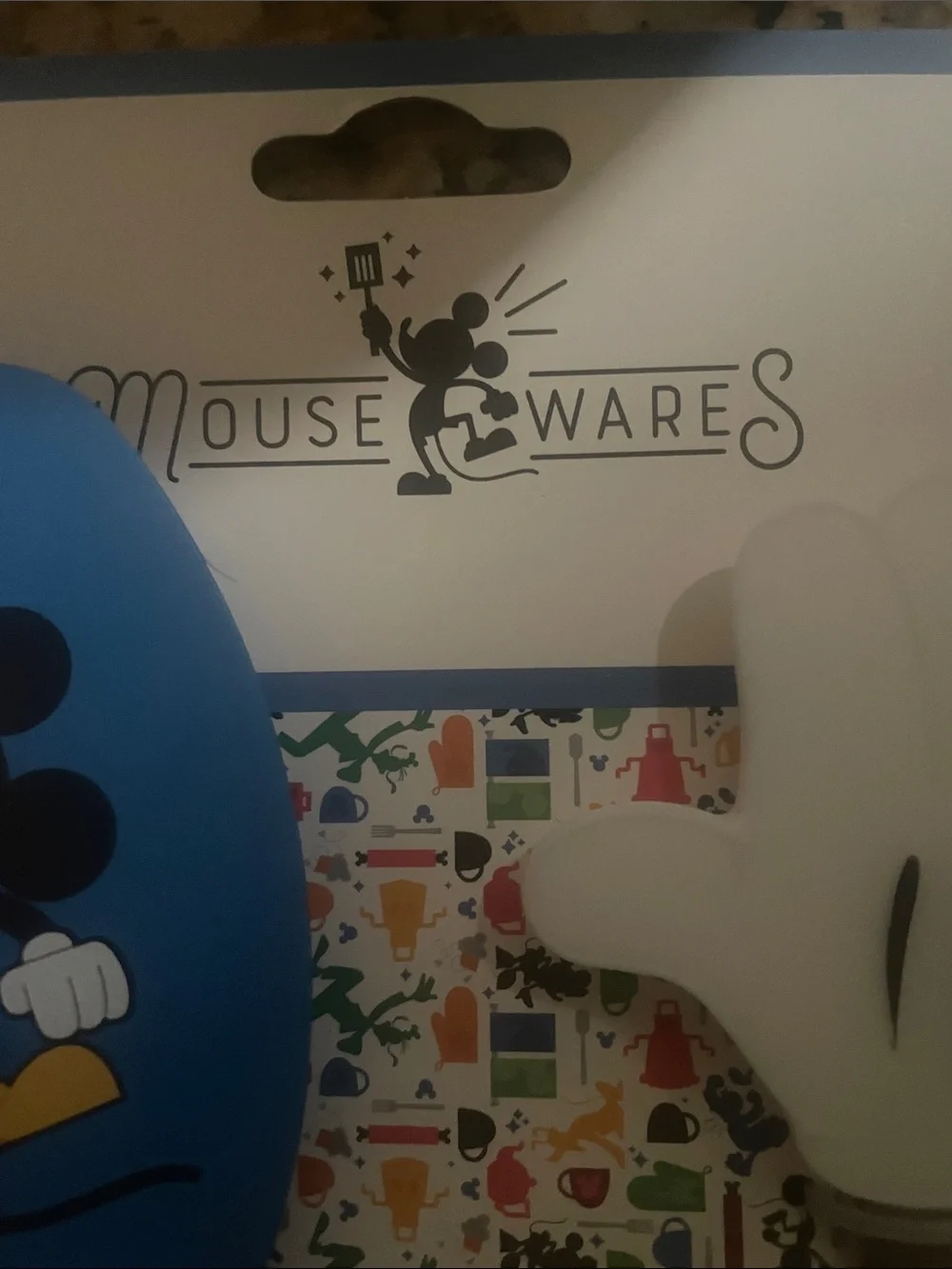 Disney Mickey Mouse Blue and White Silicone Kitchen Utensil Set